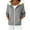 Gray, variant on ZUKMRJPC Women's Zip Up Hoodie Long Sleeve Fleece Lined Faux Fur Collared Fall Winter Lightweight Hooded Sweatshirt with Pockets