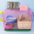 thumbnail image 2 of Extra Large Rabbit Litter Box Bunny Toilet with Drawer 50 Pet Toilet Film 25 Toilet Training Pad Cleaning Set Small Pet Box Pan, 2 of 5