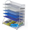 thumbnail image 1 of shiyou-SimpleHouseware 6 Trays Desktop Document Letter Tray Organizer, Silver, 1 of 4