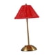 thumbnail image 3 of Lámpara de mesa portátil inalámbrica, regulable, con control táctil, estilo retro, de ratán, pequeña. Rojo, 3 of 9
