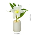 thumbnail image 3 of Artificial Lily LED Table Light, Realistic Flower Decorative Lamp with Warm Glow for Living Room and Nightstand, 3 of 6