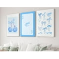 thumbnail image 3 of Blue Bow Wall Art Decor Conquette Poster Aesthetic Canvas Wall Art Preppy Pictures Girly Trendy Wall Art Cherry Card Poster Blue Bow Prints for Bedroom College Apartment, 3 of 6