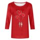 thumbnail image 4 of Xuyuer Women's Casual Daily Round Neck Three-Quarter Sleeve Loose T-Shirt, Comfortable 3/4 Sleeve Top for Spring Summer Everyday Fashion and Relaxed Weekend Wear, 4 of 5