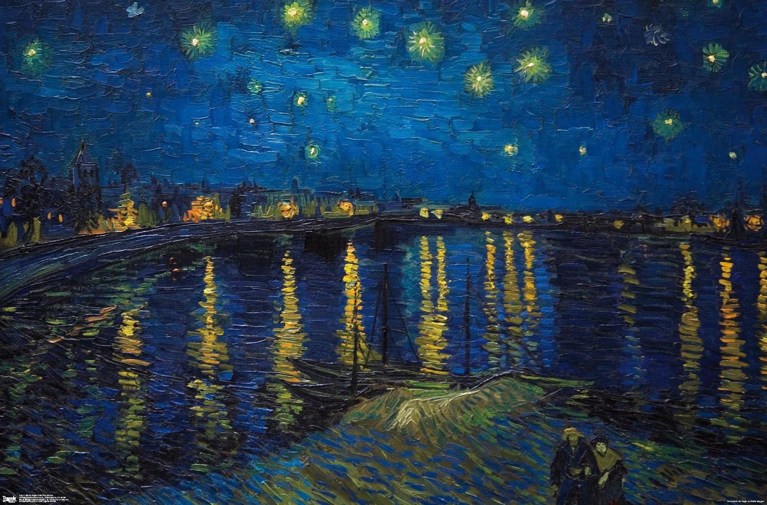 Nuit étoilée sur le Rhône de Vincent van Gogh