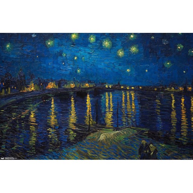 Nuit étoilée sur le Rhône de Vincent van Gogh