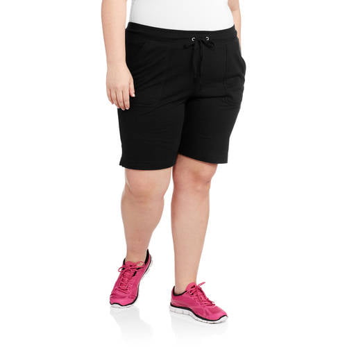 Danskin Now - Women's Plus-Size Active 9 Bermuda Short - Walmart.com ...