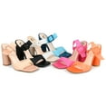thumbnail image 2 of Journee Collection Womens Luca Tru Comfort Foam Open Square Toe Block Heel Sandals, 2 of 6