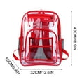 thumbnail image 3 of Rvasteizo Heavy Duty Clear Backpack With Large Laptop Compartment, Plastic Bookbags For School, Stadium, Security, Sporting, 3 of 3