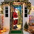 thumbnail image 3 of ‌Christmas Door Cover - 35.43in x 70.87in Santa Claus & Festive Decorations,Christmas Home Decor for Holiday Atmosphere,Door Porch Covers for Home Party Holidays Decoration‌, 3 of 5