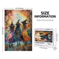 thumbnail image 4 of 1000 PCS Witch sisters puzzles for adults 1000 pieces,Challenging Brain Exercise,Wonderful imagination,Funny Witch Modern Art Wooden jigsaw Game,Great for Relaxation and Display for Puzzle Enthusiast, 4 of 6