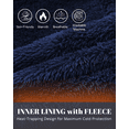 thumbnail image 5 of Zehisen Men's Fleece Winter Coat Warm Sweatshirts Zip Up Hoodie Heavyweight Sherpa Lined Fall Winter Jacket Navy M, 5 of 10