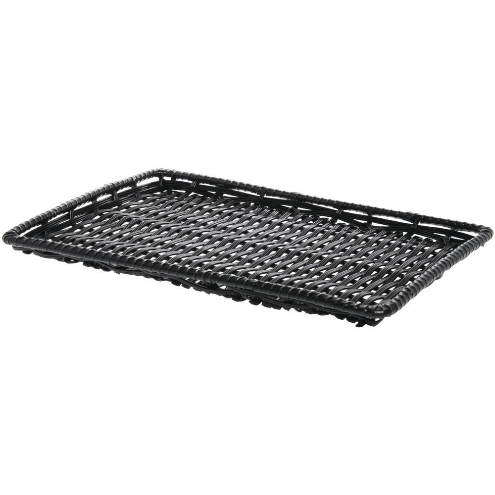 HUBERT® Black Basket - 13"L x 18"W x 1"H