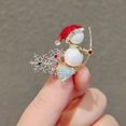 thumbnail image 3 of Christmas Brooch Pin Rhinestone Festival Lapel Pin for Jackets Clothing Hats, 3 of 5