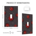 thumbnail image 5 of Kll Red Ladybugs On Dark Background Wall Plate,Gloss Finish,Standard Size 1 - 5" X 3", Polycarbonate Thermoplastic,Electric Receptacle Plug Covers, 5 of 8