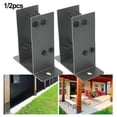 thumbnail image 2 of CPAN Heavy Duty U-Shaped Fence Post Holder Bracket for deck railings gazebos Support, 2 of 5