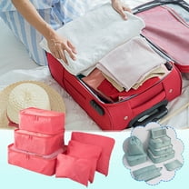 6-Piece Packing Cubes Set, Multifunctional Travel Organizers with Compression Storage Bags, Lightweight Mesh Luggage Organizer for Carry on Suitcase, Accessory Pouches Included