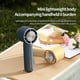 thumbnail image 3 of HX138 Outdoor Travel Camping Cold Compress 3 Speed Handheld Fan with Light - Navy Blue, 3 of 5