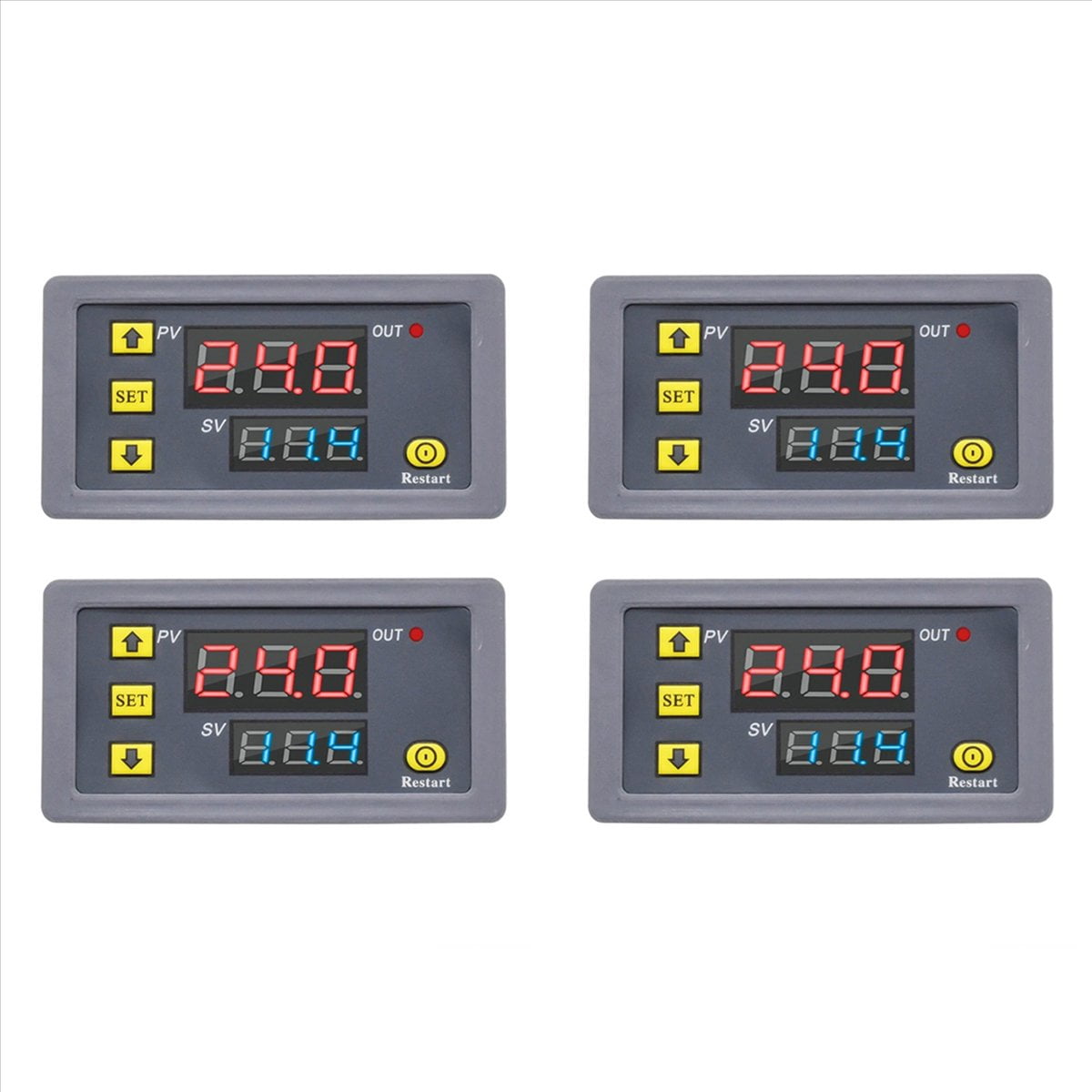 4X Digital Time Delay Relay LED Display Cycle Timer Control Switch ...