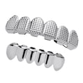 thumbnail image 4 of Grills 12 Teeth Grill Set Halloween Vampire Prop Mouth Grills 18K Hip Hop Rapper Mouth Silver, 4 of 9