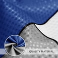 thumbnail image 4 of Stall Shower Curtain Modern Blue and Black White Fabric Waffle Weave Polyester Geometric Shower Curtain Grey Textured Water Repellent Shower Curtains for Bathroom with Hooks, 36×72 Inches, 4 of 5