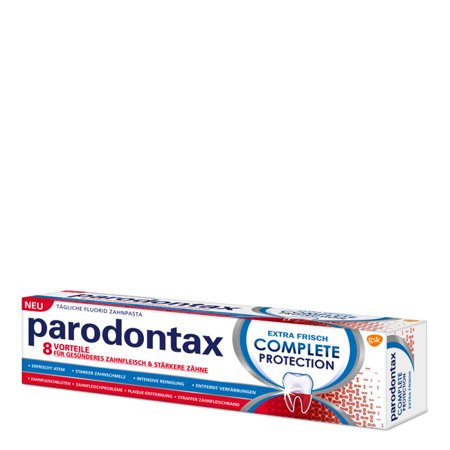 Parodontax Complete Protection Toothpaste is a toothpaste for daily oral hygiene. Recommended for sensitive gums 75ml