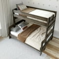 thumbnail image 5 of Plank+Beam Solid Wood Farmhouse Twin over Full Bunk Bed, Barnwood Brown, 5 of 7