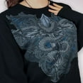 thumbnail image 2 of Women‘s Autumn Long Sleeve O Neck Vintage Pattern Print Gothic Tops, 2 of 9