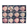 thumbnail image 1 of Amber brown 12 piezas de bolas de Navidad, decoraciones colgantes para árbol de Navidad, juego de adornos navideños inastillables, 1 of 4