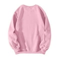 thumbnail image 5 of ASDFVBKG Oversized Sweatshirt for Women Crewneck Long Sleeve Casual Fleece Tops Graphic Hoodies Pullover Sweater Pink S, 5 of 5