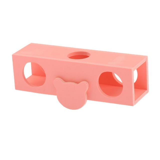 Peque?a Mascota De Madera Molar Masticar Morder Juguete Animal Ratones Parque Infantil Suministros Para Mascotas Rosa Sunnimix Cage Seesaw Toy