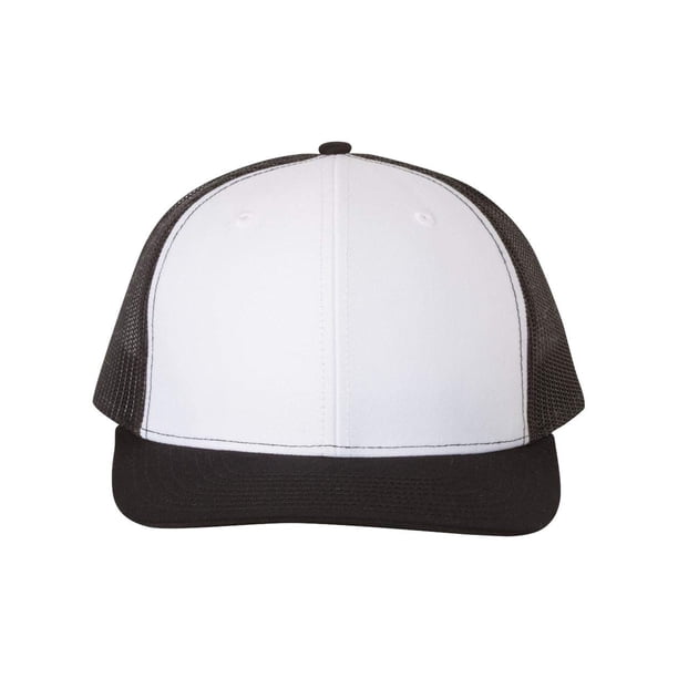 Gorra R RICHARDSON Snapback Trucker Ajustable Blanca y Negra