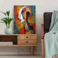 thumbnail image 5 of Abstract Face Textured Canvas Print Wall Art for Living Room Bedroom Dining Room Office, 5 of 8