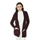 thumbnail image 1 of Cardigan de canale suave Roman Fashion /Juvenil, 2256 (Vino) vino M, 1 of 5