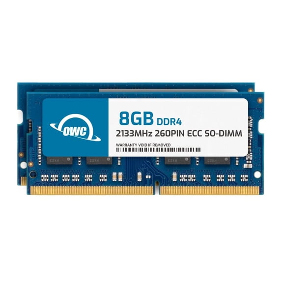OWC 16GB (2x8GB) DDR4 2133MHZ PC4-17000 CL15 1RX8 ECC Unbuffered SODIMM 1.2V 260-pin Memory RAM