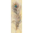 thumbnail image 3 of Hristova, Albena 11x24 Black Modern Framed Museum Art Print Titled - Blue Eyed Feathers II, 3 of 5