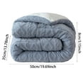 thumbnail image 2 of Sherpa Fleece Blanket 53x78 Inches - Plush Velvet Flannel Bed Blanket Heavy Weight for Winter, Soft Warm Breathable and Machine Washable Throw, 2 of 5