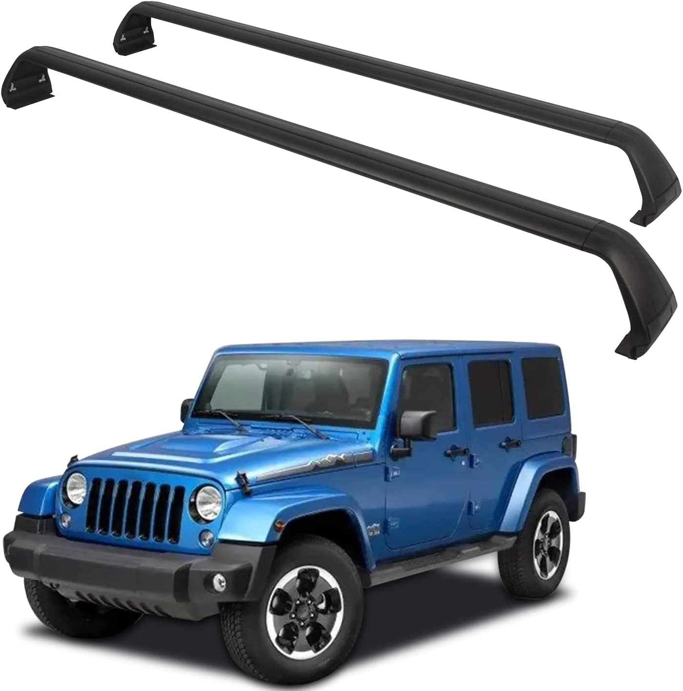 Buy Jinsanity Roof Rack Cross Bars Fit for Jeep Wrangler JK JL Gladiator JT  2007-2022 4-Door Hard Top Easy to Install Reduce Wind Resistance and Noise  Online at Lowest Price in Ubuy