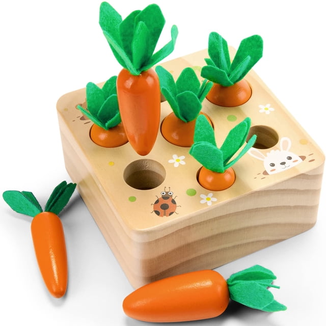 Rompecabezas de madera Montessori Toys para clasificar formas de desarrollo