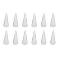 thumbnail image 4 of 12x Craft Foam Cones White Cones Christmas Tree Project for Kids Party 15cm, 4 of 9