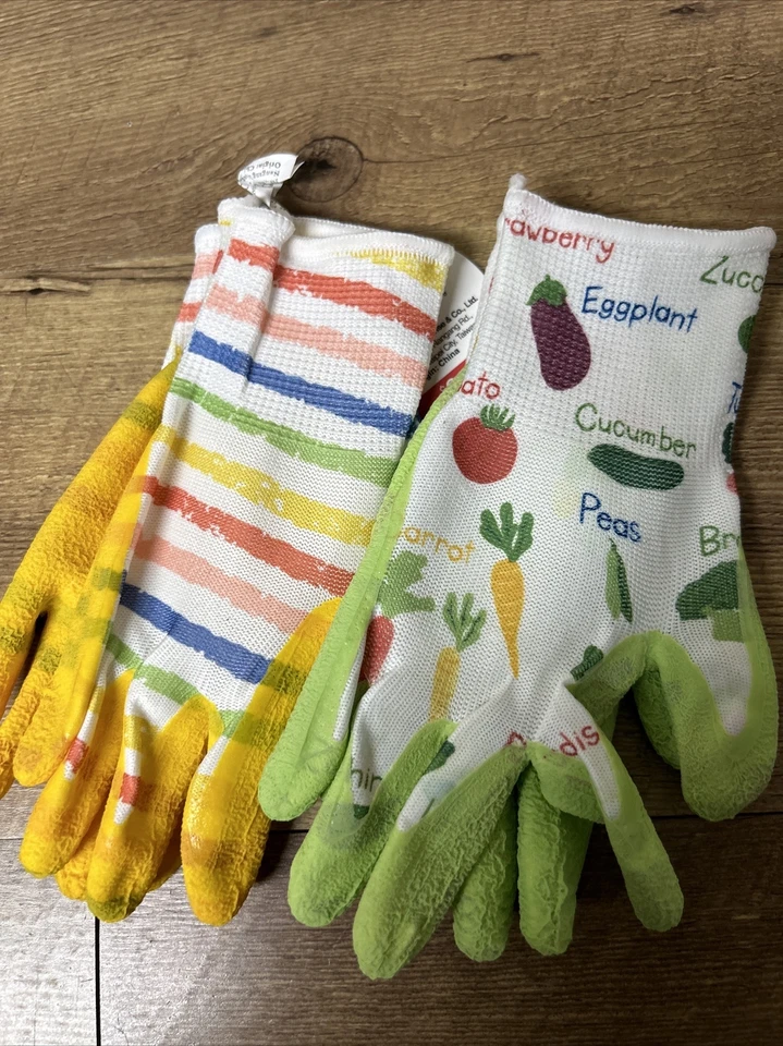 PURELY- Lot Of 2 Garden & Activities Golden Gloves Small New