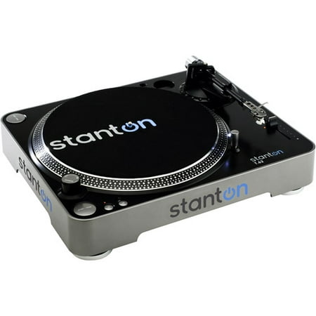 Stanton T62B Straight Arm Direct-Drive DJ Turntable with 500.v3 Cartridge Pre-mounted