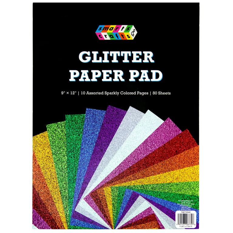 Mini Heart Glitter Sticker Sheet - Black - 80 Per Sheet