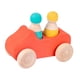 thumbnail image 5 of Coche de juguete de madera Montessori, regalos del Día de San Valentín para niños, coche de empuje, juego de vehículos de madera de arcoíris, juguete carro rojo, 5 of 9