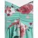 thumbnail image 3 of Blusa Talla Extra Hombro Descubierto Estampado Floral Rosegal Blusas Tallas Grandes, 3 of 5