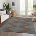 thumbnail image 6 of Addison Rugs Mayfield Premium Machine Washable Transitional Geometric Brown Rectangle Rug, 9' x 12', 6 of 6