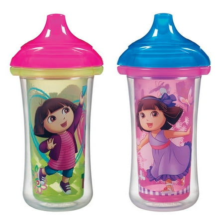 Munchkin Dora the Explorer Click Lock 9 oz Insulated Sippy Cup, 2 ct