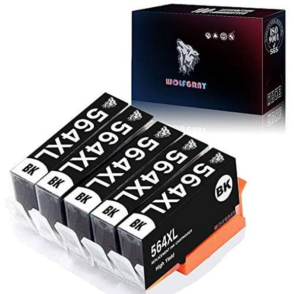 Wolfgray 564XL Compatible Ink Cartridge Replacement for HP 564XL 564 XL for HP Officejet 4620 Deskjet 3520 Photosmart