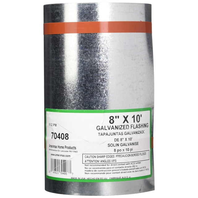 Tapajuntas galvanizadas Amerimax, 20 cm x 3 m, acero