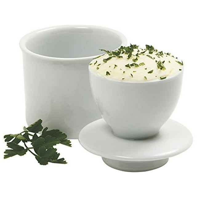 Norpro Porte-Beurre en Porcelaine, Blanc
