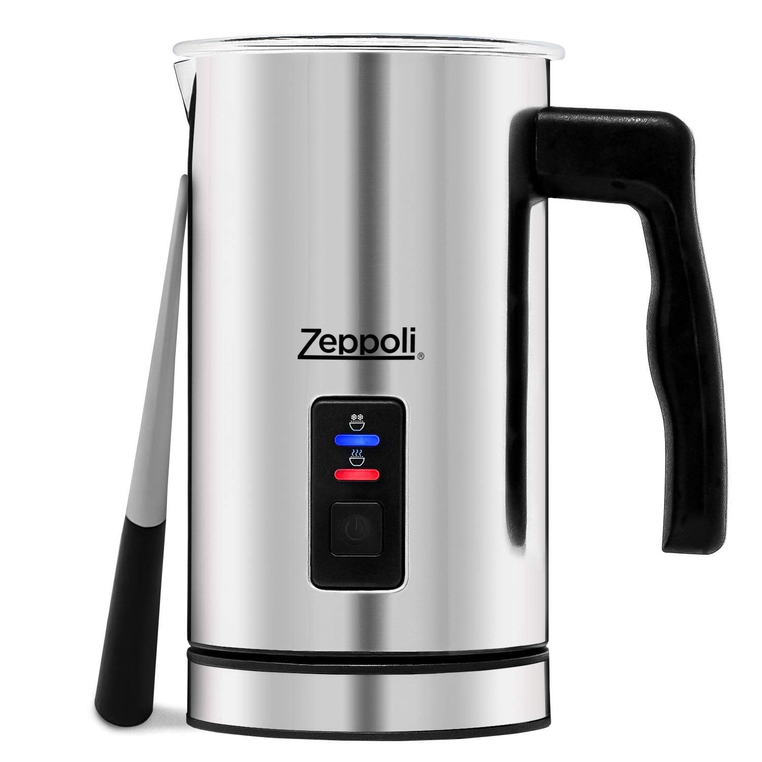 Zeppoli Milk Frother and Warmer Silver 